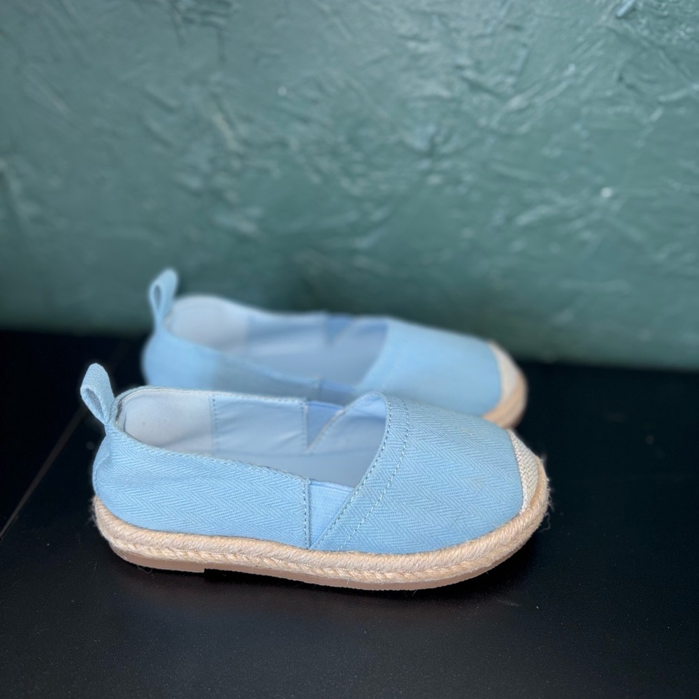 Sky Blue Kids Slip-On Sneakers